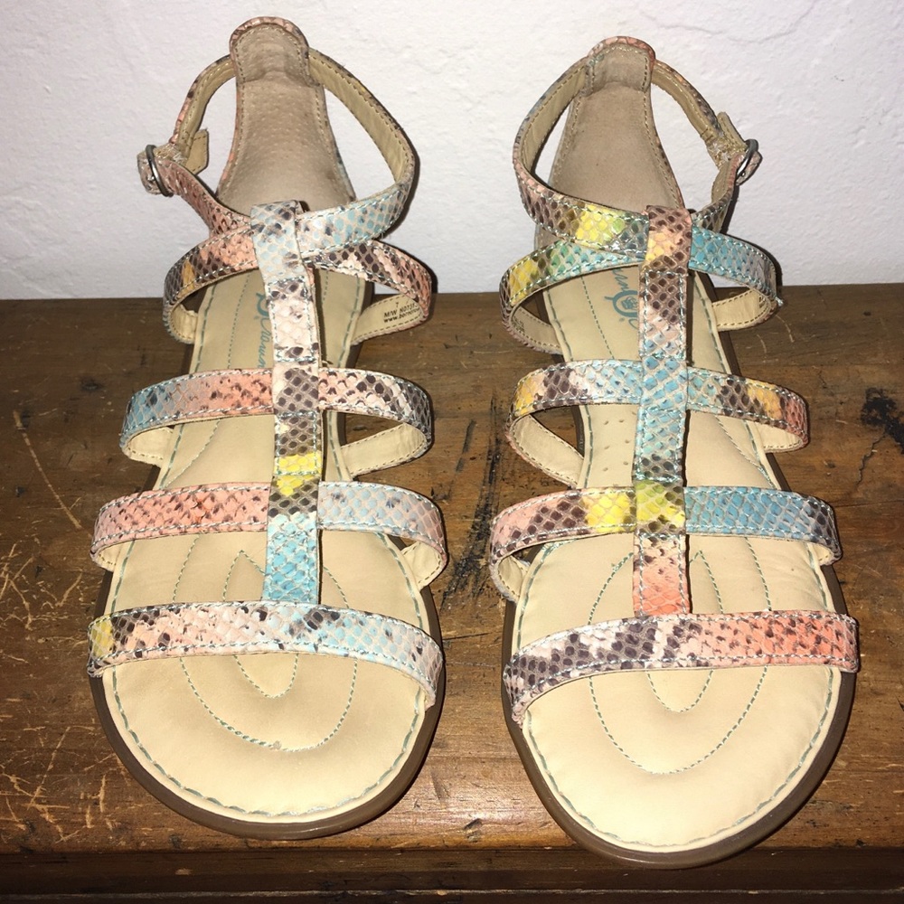 Born Crown Jill Snake Leather Gladiator Sandals - Picture 3 of 11